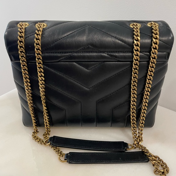 Loulou small chain quilted chain bag - Picture 3 of 4